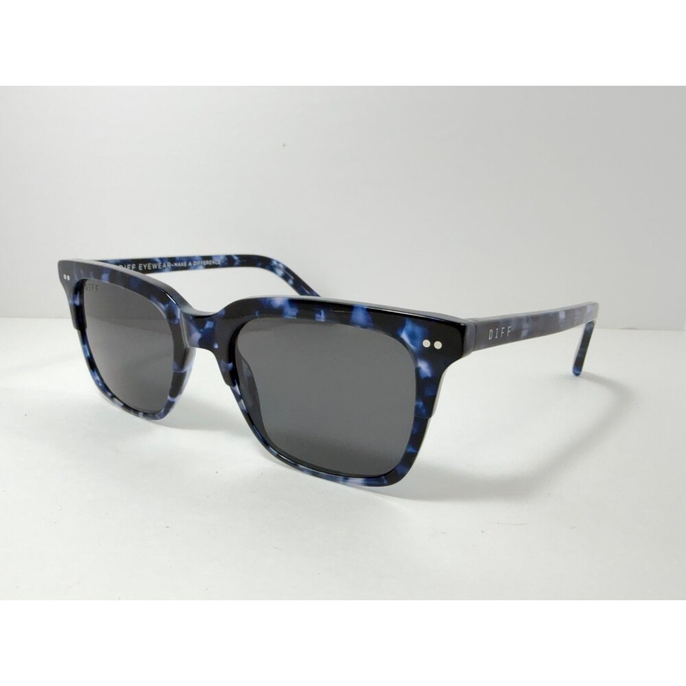 DIFF Billie Blue Tortoise Frames Gray Polarized Lens Sunglasses